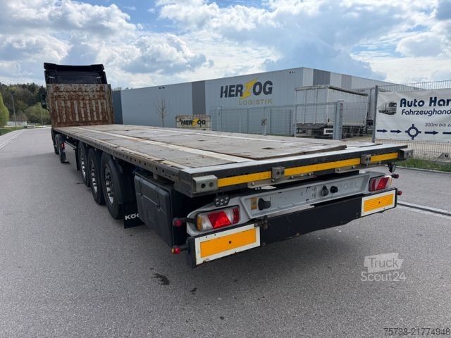 Semirremolque con plataforma de trabajo KÖGEL SN24 Plateau/2xLIFT-Achsen/Steckrungen