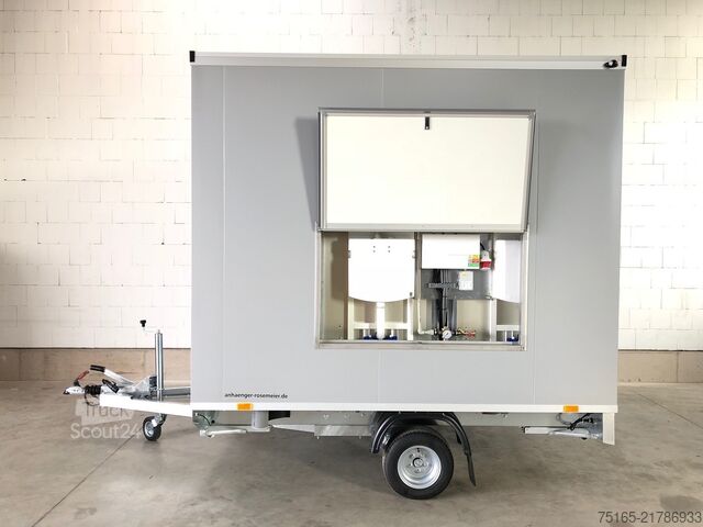 Priklopno stranišče Rosemeier VE 1 Damen, 1 Herren+U Max SILVER Toilettenanhänger