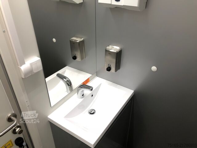 Priklopno stranišče Rosemeier VE 1 Damen, 1 Herren+U Max SILVER Toilettenanhänger