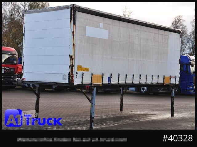 Wissellaadbak met open laadbak en zeil WECON WPR 745, verzinkt, 2520  innen, Code XL