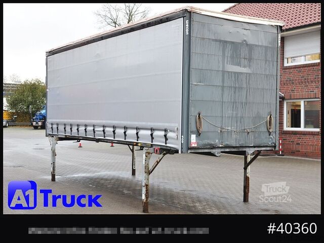 Wissellaadbak met open laadbak en zeil WECON WPR 782 SG, CODE XL, verzinkt,