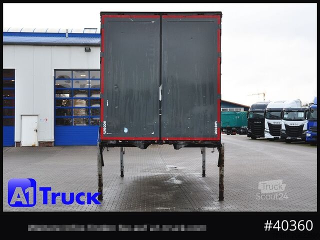 Wissellaadbak met open laadbak en zeil WECON WPR 782 SG, CODE XL, verzinkt,