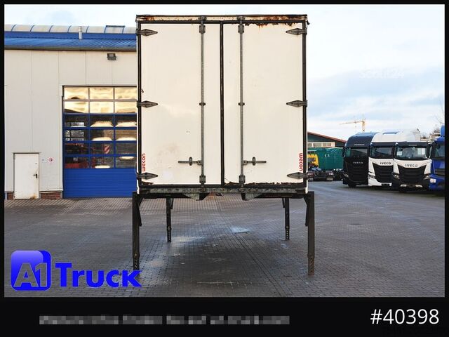 Wissellaadbak met open laadbak en zeil WECON WPR 745, verzinkt, 2520 innen, Code XL