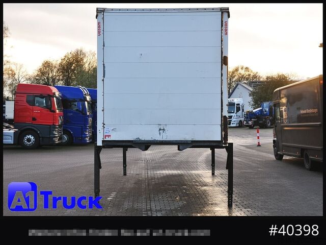 Wissellaadbak met open laadbak en zeil WECON WPR 745, verzinkt, 2520 innen, Code XL