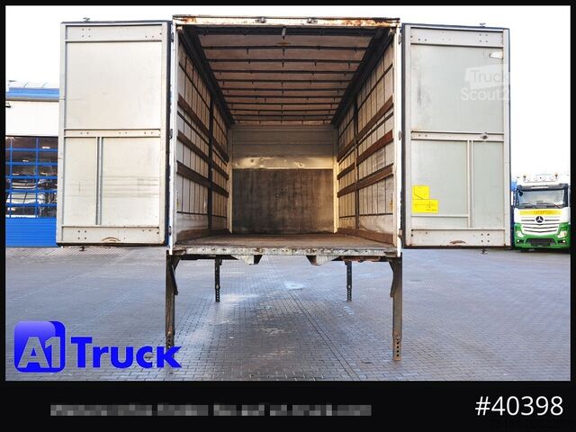 Wissellaadbak met open laadbak en zeil WECON WPR 745, verzinkt, 2520 innen, Code XL