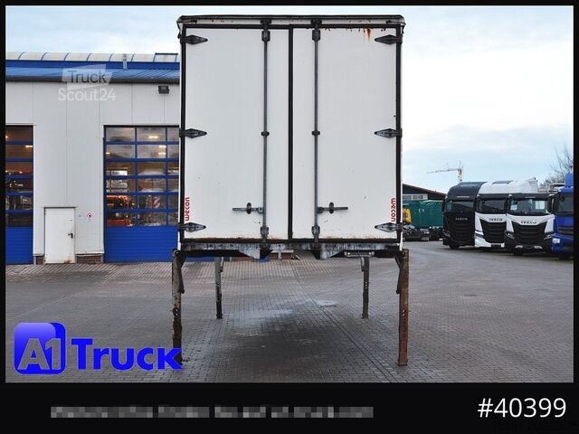 Wissellaadbak met open laadbak en zeil WECON WPR 745, verzinkt, 2520 innen, Code XL