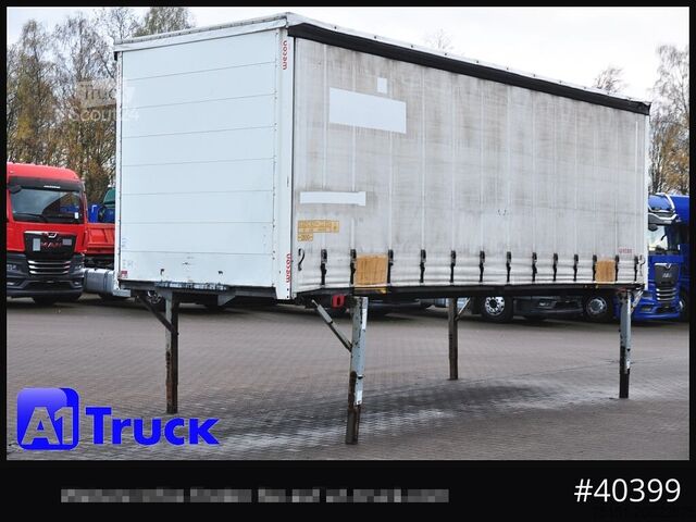 Wissellaadbak met open laadbak en zeil WECON WPR 745, verzinkt, 2520 innen, Code XL