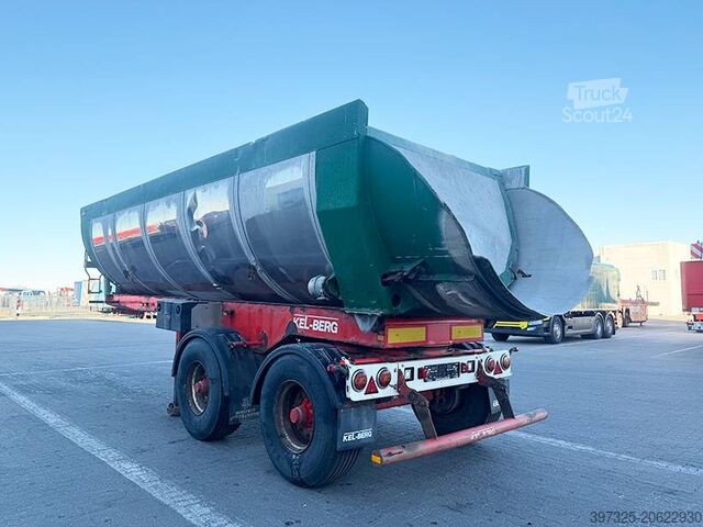 Ribaltabile Kel-Berg Asphalt tipper trailer / Asphalt-Kippanhänger /