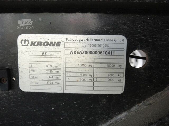 Lastväxlarsläp krone Wechselfahrgestell mit Wechselbrücke