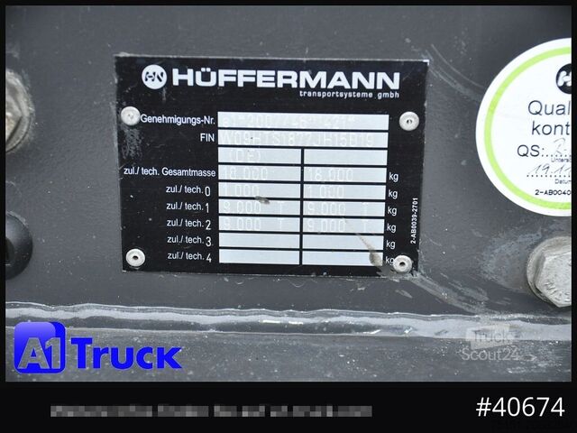 Kroghejsevogn HUEFFERMANN HTSA 18.77, Tandem, Schlitten, oben gekuppelt,
