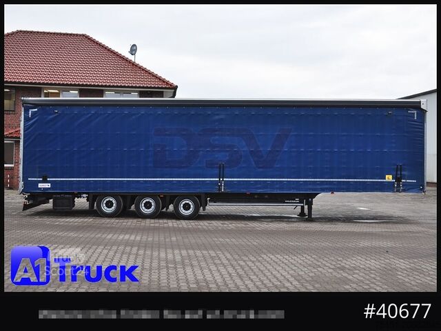 Naczepa otwarta z plandeką SCHMITZ SCB  24, Mega, Speed Curtain, VDI 2700, deutsche Zulassung