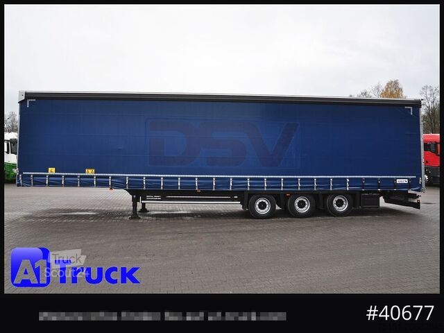 Auflieger mit Pritsche & Plane SCHMITZ SCB 24, Mega, Speed Curtain, VDI 2700, deutsche Zulassung