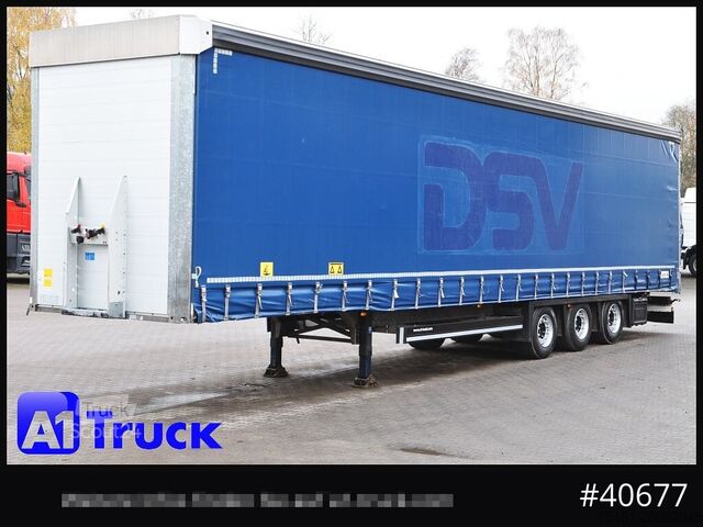 Naczepa otwarta z plandeką SCHMITZ SCB  24, Mega, Speed Curtain, VDI 2700, deutsche Zulassung