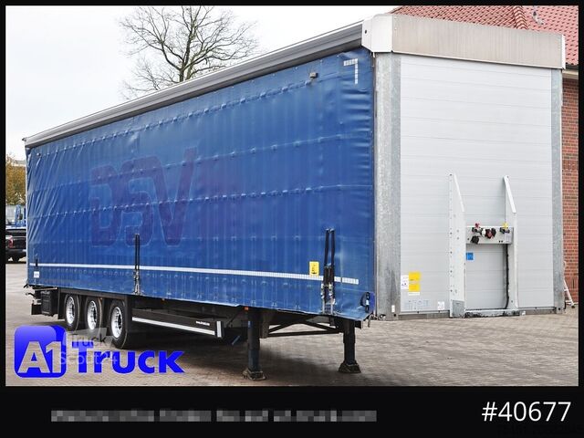 Naczepa otwarta z plandeką SCHMITZ SCB  24, Mega, Speed Curtain, VDI 2700, deutsche Zulassung