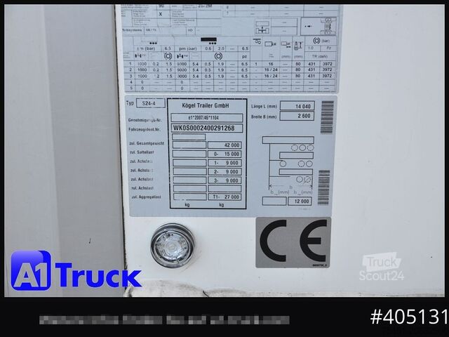 Semi-remorque Kögel ThermoKing A400, Doppelstock, Blumenbreit