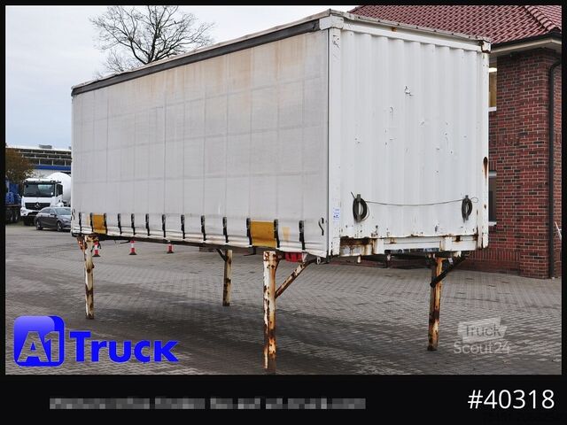 Змінний кузов із платформою та тентом KRONE Wechselbrücke 7,45 Multilock, neutral