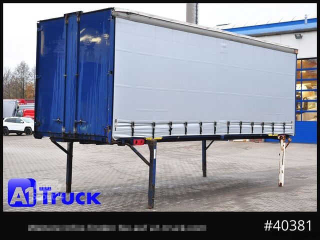 Змінний кузов із платформою та тентом KRONE Wechselbrücke 7,45 neue Plane, Bordwand