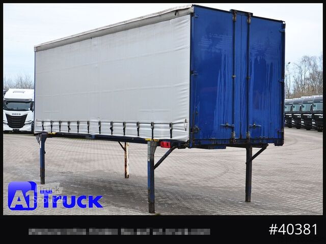 Змінний кузов із платформою та тентом KRONE Wechselbrücke 7,45 neue Plane, Bordwand