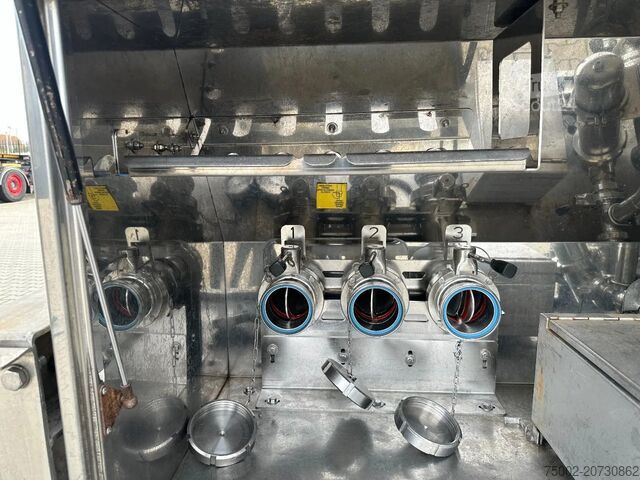 Voedseltanker Van Hool FOOD / 39.000L / 3-COMP / INOX / NL-trailer