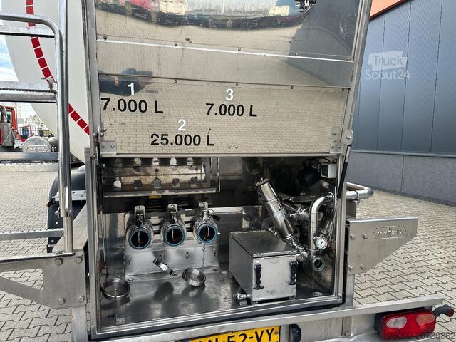 Voedseltanker Van Hool FOOD / 39.000L / 3-COMP / INOX / NL-trailer