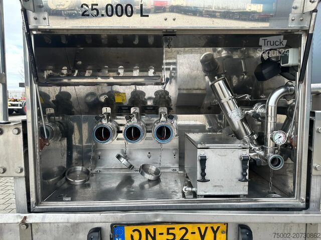 Voedseltanker Van Hool FOOD / 39.000L / 3-COMP / INOX / NL-trailer