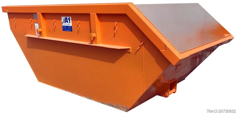 Krogcontainer A1 Container Absetzmulde 5 m³ asym. offen ? RAL 2011 Tieforange ? Absetzcontainer