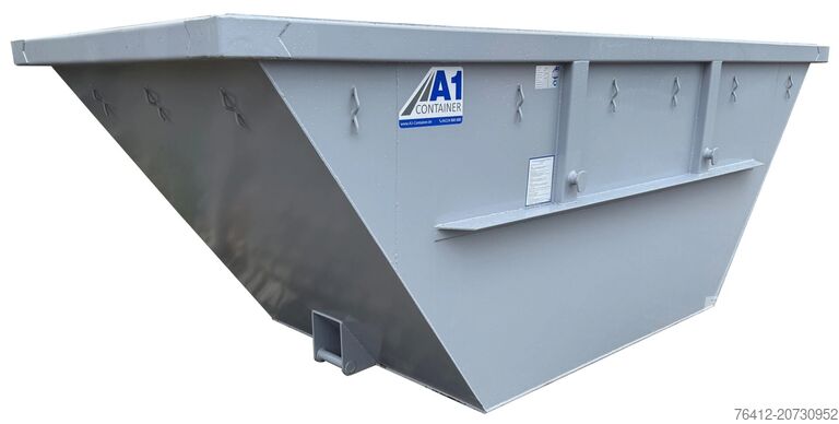 Krogcontainer A1 Container Absetzmulde 7 m³ - Trapezform - RAL 7040 Fenstergrau