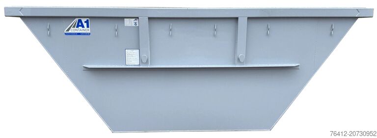 Krogcontainer A1 Container Absetzmulde 7 m³ - Trapezform - RAL 7040 Fenstergrau