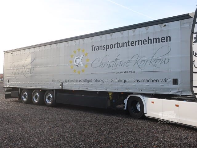 Open semitrailer with tarp Schmitz Cargobull SCS 24 Speed Curtain Alcoa Getränke
