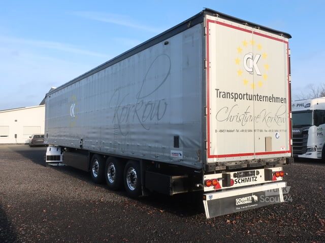 Open semitrailer with tarp Schmitz Cargobull SCS 24 Speed Curtain Alcoa Getränke