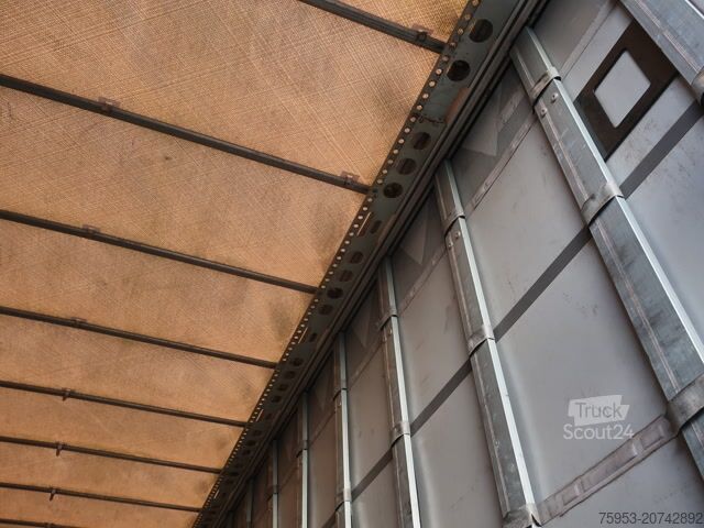 Open semitrailer with tarp Schmitz Cargobull SCS 24 Speed Curtain Alcoa Getränke