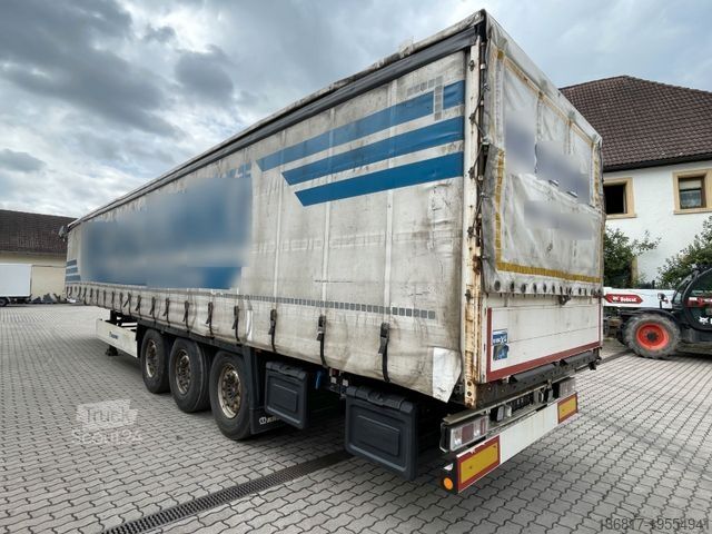 Auflieger mit Pritsche & Plane KRONE SD Plane Edscha Bordwände Plane Lenkachse