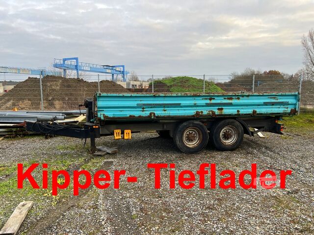 Kippanhänger Obermaier 14 14 t Tandemkipper- Tieflader