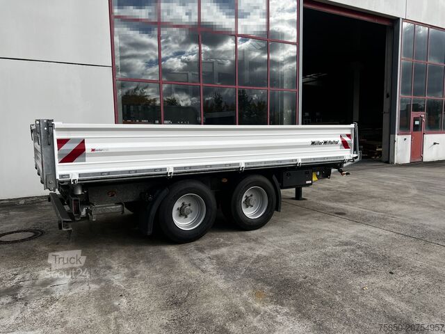 Tresidet tipvognstrailer Müller Mitteltal TA-2 14,4 t Tandemkipper- Tieflader Breitbereifung NEUWERTIG