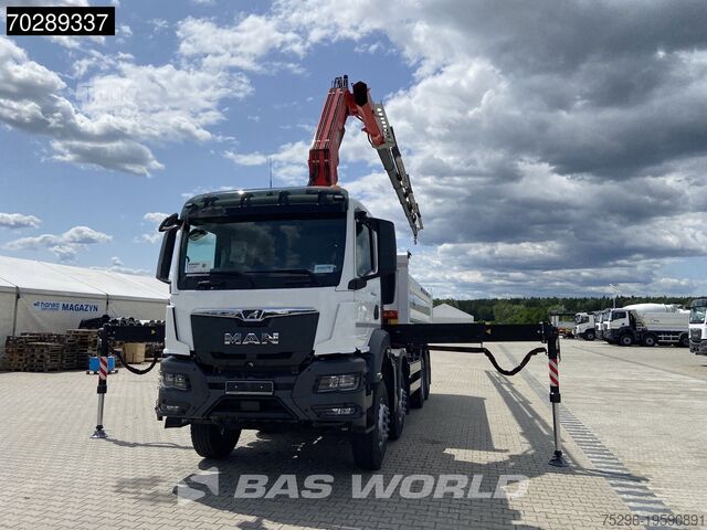 3-sided tipper MAN TGS 35.440 8X4 NEW! Fassi F275.026 Kran Crane 1...