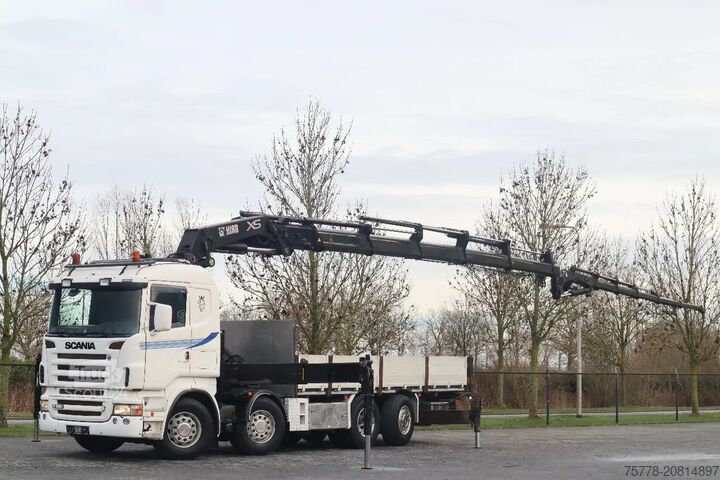 Camion-grue Scania R580 V8 | 8X2*6 | HIAB 422E-5 | JIB | MANUAL | ...