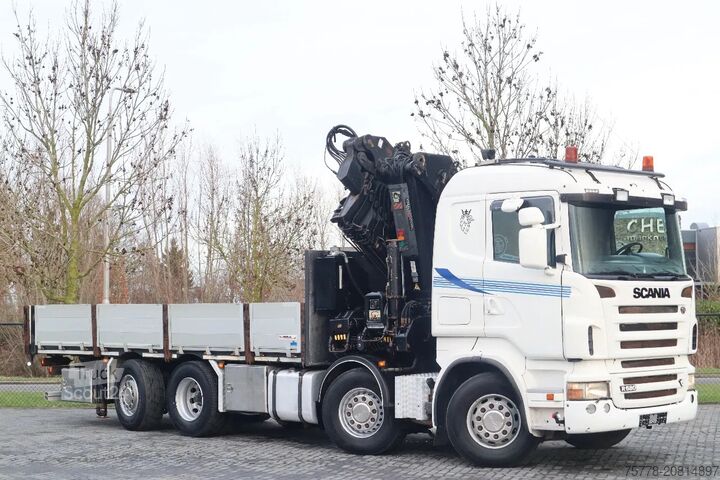 Camion-grue Scania R580 V8 | 8X2*6 | HIAB 422E-5 | JIB | MANUAL | ...