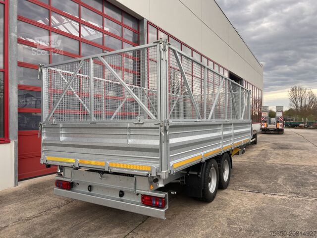 Kiepaanhangwagen Möslein TTD 11 Breite Reifen 5,70 lang Kipper Tieflader, Breite Reifen, 5,70 m lang-- Neufahrzeug --