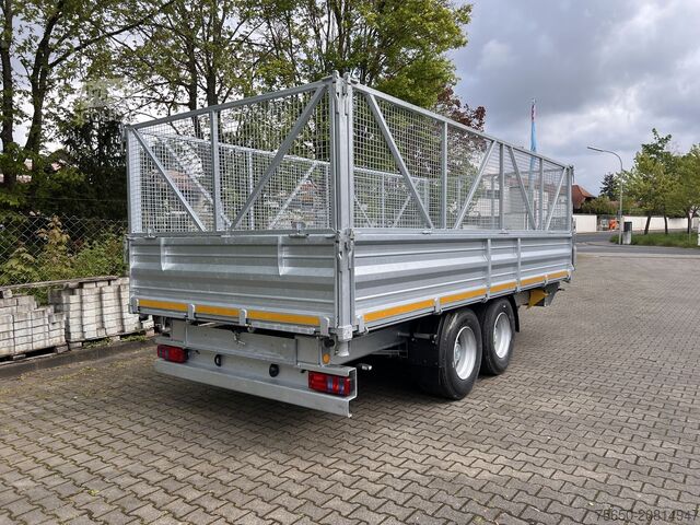 Kiepaanhangwagen Möslein TTD 14  5,70 m  14 t Tandem- Kipper Tieflader 5,70 m lang, Breite Reifen-- Neufahrzeug --