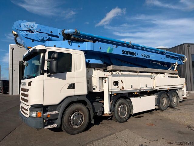 Betonpumpebil SCANIA G490 8x4 Schwing S46SX Concrete pump / Betonpump