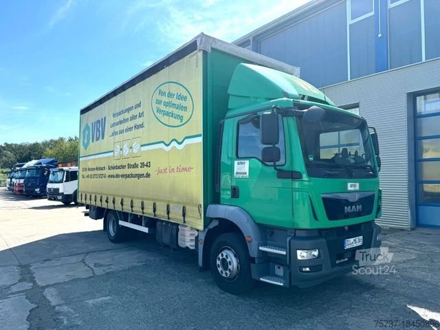 Autocarro con pianale e telone MAN 12.250 Nur Aufbau