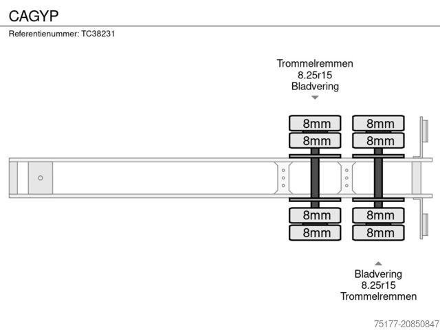 Góndola de cama semirrebajada CAGYP 