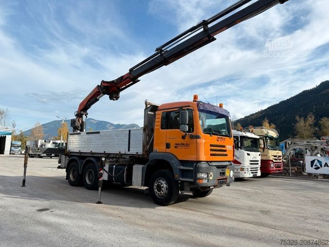 Pašizgāzējs kravas automašīna STEYR 33S46 6X4BB Retarder Kipper Kran PK 29002-6 Seil