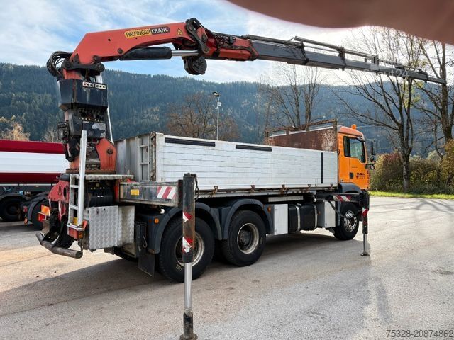 Pašizgāzējs kravas automašīna STEYR 33S46 6X4BB Retarder Kipper Kran PK 29002-6 Seil