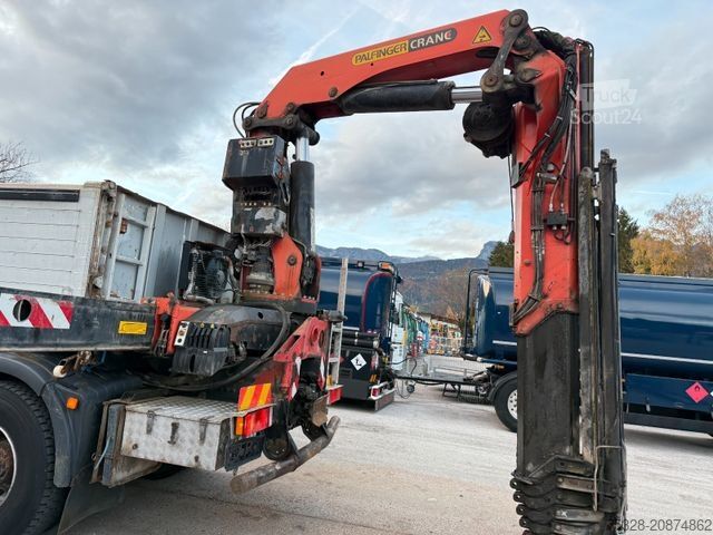 Pašizgāzējs kravas automašīna STEYR 33S46 6X4BB Retarder Kipper Kran PK 29002-6 Seil