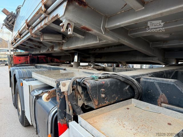 Pašizgāzējs kravas automašīna STEYR 33S46 6X4BB Retarder Kipper Kran PK 29002-6 Seil