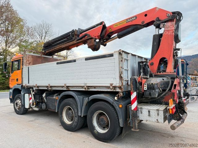 Pašizgāzējs kravas automašīna STEYR 33S46 6X4BB Retarder Kipper Kran PK 29002-6 Seil