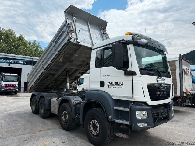 Autocarro ribaltabile MAN 2 Stück TGS 35.460 8x4 BB Retarder Meiller Stahl