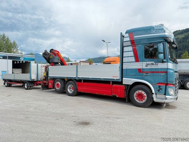 Autocarro con cassone fisso DAF XF 530 LL Pritsche Kran Palfinger PK 23002 TOP!