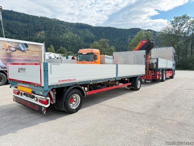 Autocarro con cassone fisso DAF XF 530 LL Pritsche Kran Palfinger PK 23002 TOP!